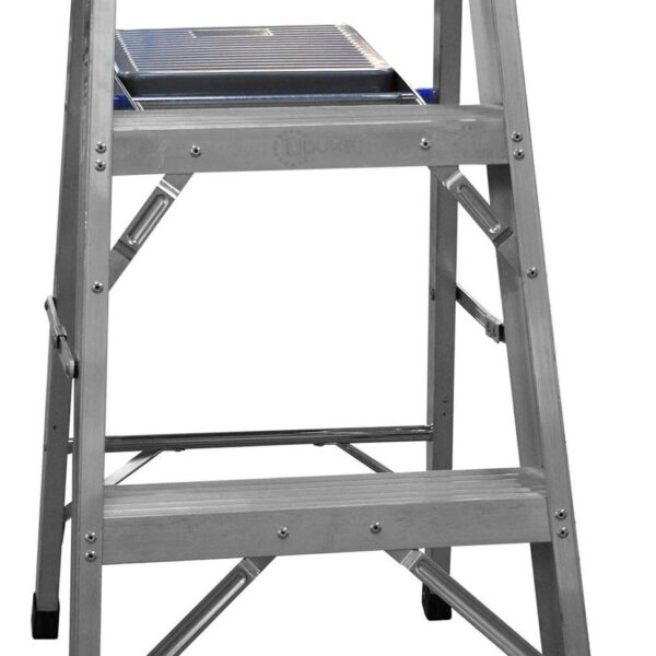 ESCALERA DE ALUMINIO 2 PELDANOS CAP 150 KILOS USO INDUSTRIAL UDUKE CON PLATAFORMA (HT1312)