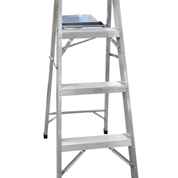 ESCALERA DE ALUMINIO 3 PELDANOS CAP 150 KILOS USO INDUSTRIAL UDUKE CON PLATAFORMA (HT1313)