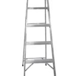 ESCALERA DE ALUMINIO 6 PELDAÑOS CAP 150 KILOS USO INDUSTRIAL UDUKE CON PLATAFORMA (HT1316)