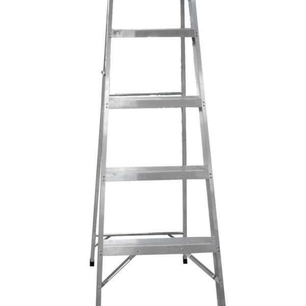 ESCALERA DE ALUMINIO 6 PELDAÑOS CAP 150 KILOS USO INDUSTRIAL UDUKE CON PLATAFORMA (HT1316)