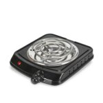 ESTUFA ELECTRICA 1 PUESTO 1.000W NEGRA HOME ELEMENTS