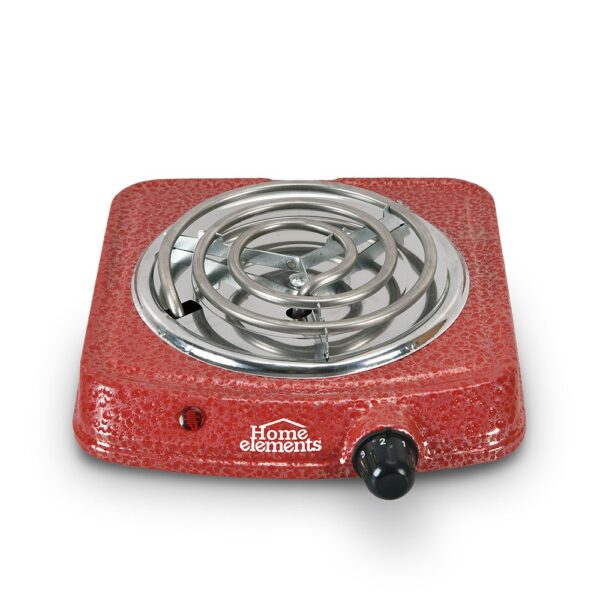 ESTUFA ELECTRICA 1 PUESTO ROJA HOME ELEMENTS 1.000W PJ ROJA