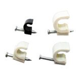GRAPA MURO PLASTICA COAXIAL 6 BLANCA (BOLSA X 40)