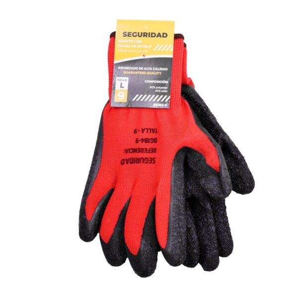 GUANTE NITRILO REFORZADO TALLA 9 SEGURIDAD (BG184-9)
