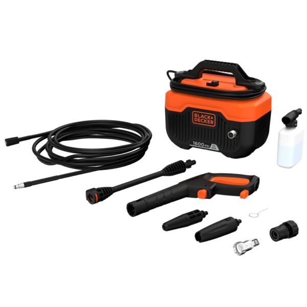 HIDROLAVADORA HORIZONTAL 1300 WATS BLACK+DECKER (1600PSI) (BEPW1600H-B3)