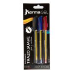 LAPICERO GEL 1 NEG/ 1AZ/ 1ROJO NORMA