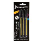 LAPICERO GEL NEGRO X 3 NORMA