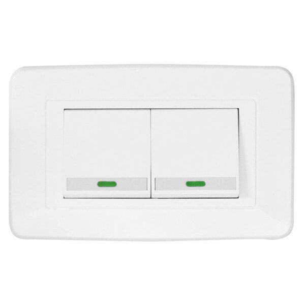 LINEA BK BLANCA INCRUSTAR SWICHE DOBLE CONMUTABLE 110-220 (118Z-02-3WAY) (RETIE-FL) (HT20334)