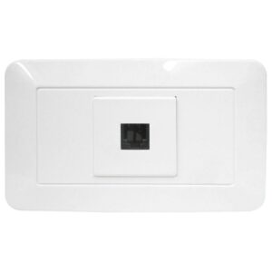 Linea Bk Blanca Incrustar Toma Telefono (118Z-17) (HT20342)
