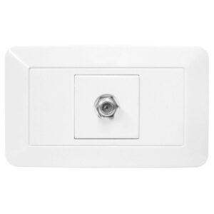Linea Bk Blanca Incrustar Toma TV(118Z-18) (HT20344)