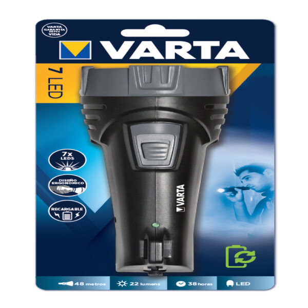 LINTERNA 7 LED RECARGABLE VARTA