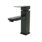 LLAVE LAVAMANOS MONOCONTROL ACERO INOXIDABLE NEGRO BAJA 18 CM UDUKE (HT2030)