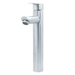 LLAVE LAVAMANOS MONOCONTROL ACERO INOXIDABLE REDONDA SATINADA  ALTA 30 CM UDUKE (HT2037)