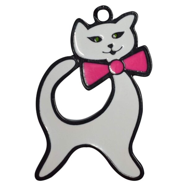 LLAVERO 1 CARA PERSONAJES GATA BLANCA PER113