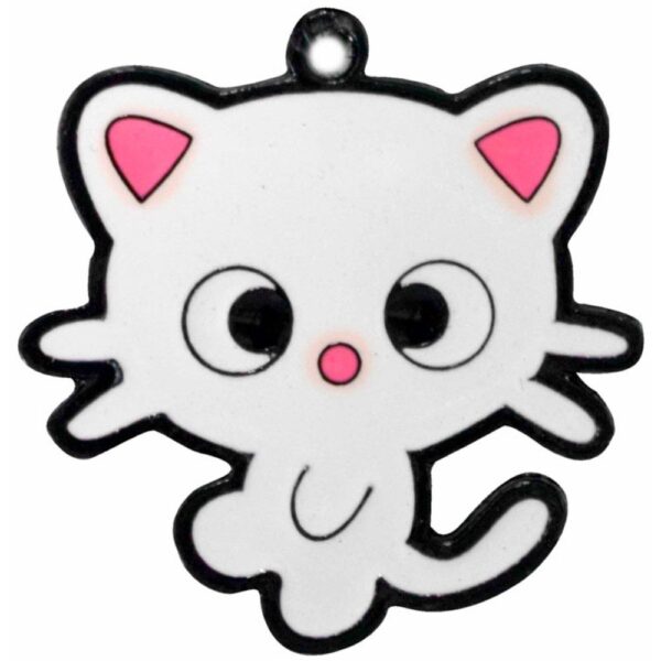 LLAVERO 1 CARA PERSONAJES GATO BLANCO BEBE PER112