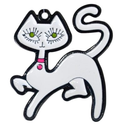 LLAVERO 1 CARA PERSONAJES GATO BLANCO PER111