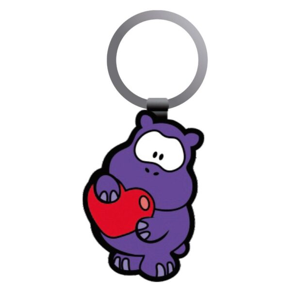 LLAVERO 1 CARA PERSONAJES GUSANITO HIPOPOTAMO PER92