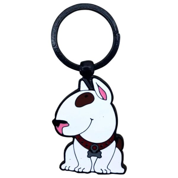 LLAVERO 1 CARA PERSONAJES PERRO BULL TERRIER PER77