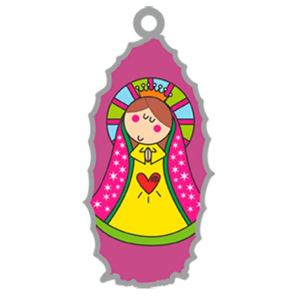 LLAVERO RELIGIOSOS 1 CARA VIRGENCITA PLIS REL21