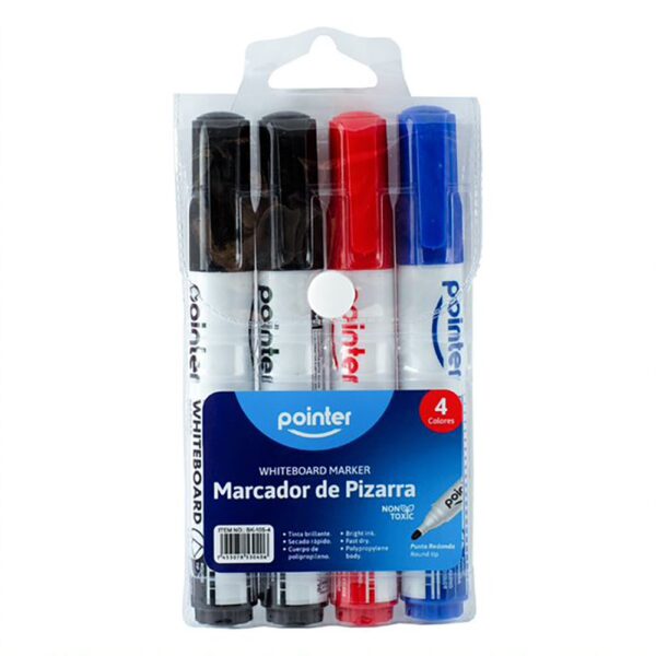 MARCADOR BORRABLE X 4 PZ COL POINTER