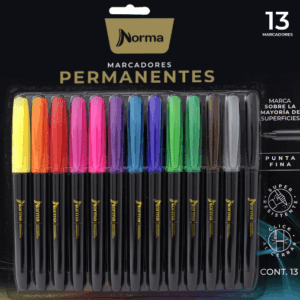 MARCADOR PERMAN PTA FINA KIUT X 13 NORMA(568369)