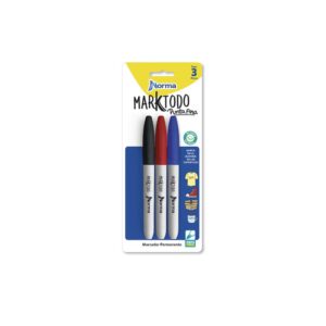 MARCADOR PERMAN PTA FINA X 3 FUERT NORMA