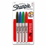 MARCADOR SHARPIE FINE X 4 SURT NEWELL