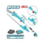 MOTOSIERRA INALAMBRICA PERTIGA Y CORTASETOS 20V INCLUYE BATERIA Y CARGADOR SUPER SELECT TOTAL (UTPTS201681)