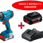 Pistola Impacto Inalambrica 1/2 18V 180MN Incluye 1 Bateria 18V  1 Cargador