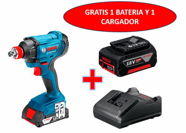 PISTOLA IMPACTO INALAMBRICA 1/2 18V 180MN INCLUYE 1 BATERIA 18V  1 CARGADOR