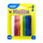 PLASTILINA X 7 COLORES POINTER