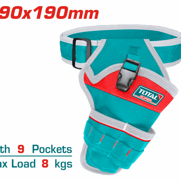 PORTA HERRAMIENTA DE 9 BOLSILLOS CAPACIDAD MAXIMA 8KG TOTAL (THT16P30125)