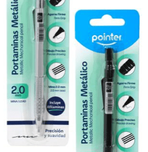 PORTAMINAS METAL 2MM SACAPUNTAS POINTER(MP-2396-B)