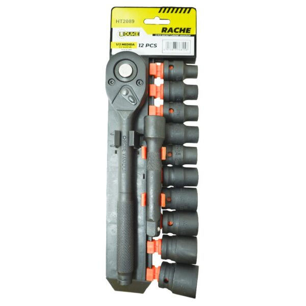 RACHE CON COPAS 1/2" 12PCS UDUKE (HT2089)