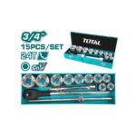 Rache con Copas 3/4 x 15 Pzs (30-60MM) Industrial Total (THT341151)