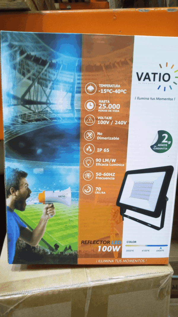 REFLECTOR LED 100W 6500K ULTRA DELGADO 100-240V (23003)