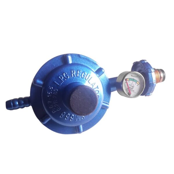 REGULADOR GAS TAIWAN CAJA VERDE CON MEDIDOR (HTG1014)