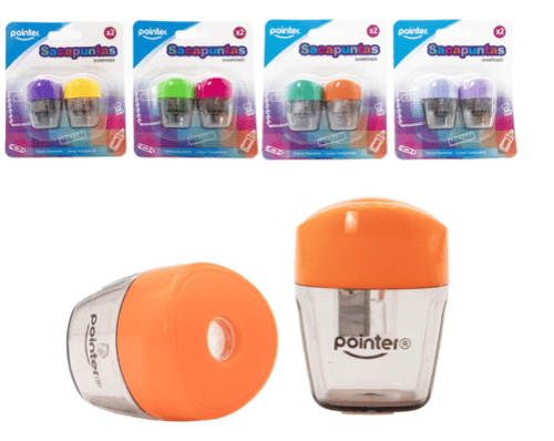 SACAPUNTAS CON DEPOSITO X 2PZ POINTER(SH-2341)