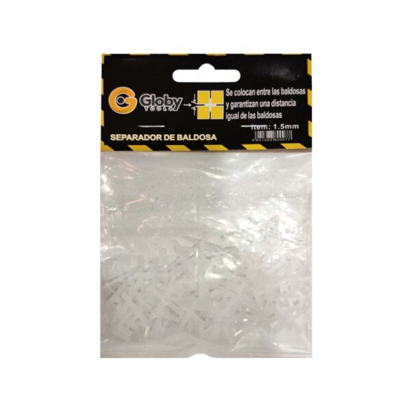 SEPARADOR DE BALDOSA 1.5MM BOLSA X 100 PCS