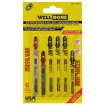 Sierra para Caladora Welldone x 6 (4 Madera -2 Metal) (JSS-6