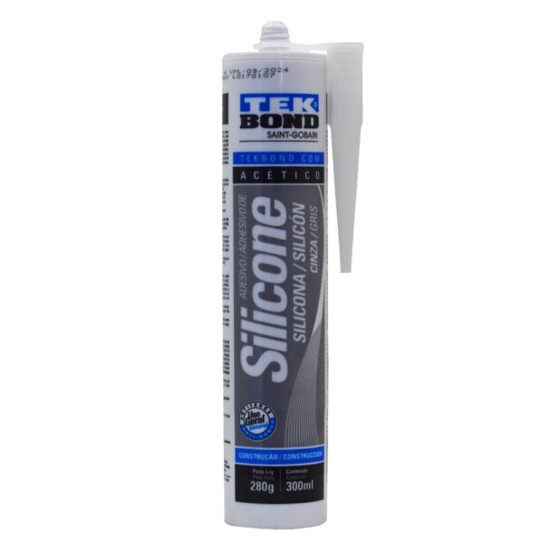 SILICONA TUBO TEKBOND GRIS USO GENERAL 280 GRS