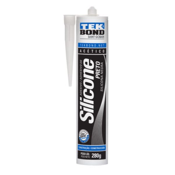 SILICONA TUBO TEKBOND NEGRO USO GENERAL 280 GRS