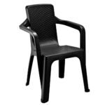 Silla Eterna con Brazos Negro Rimax (8746)