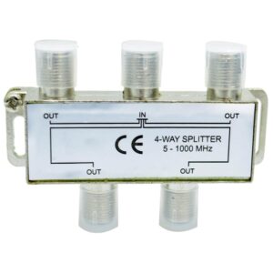 SPLITTER TV FINO X 4 SALIDAS (5-1000 MHZ) (ESPLITER) (ES204)