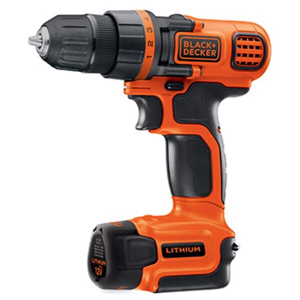 TALADRO ATORNILLADOR RECARGABLE BLACK & DECKER 3/8 12 VTS-ION DE LITIO (LD112-B3)