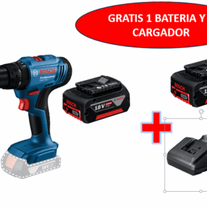 Taladro Inalambrico Bosch 1/2 GSB183-LI Percutor 18V + 2 Baterias + Cargador