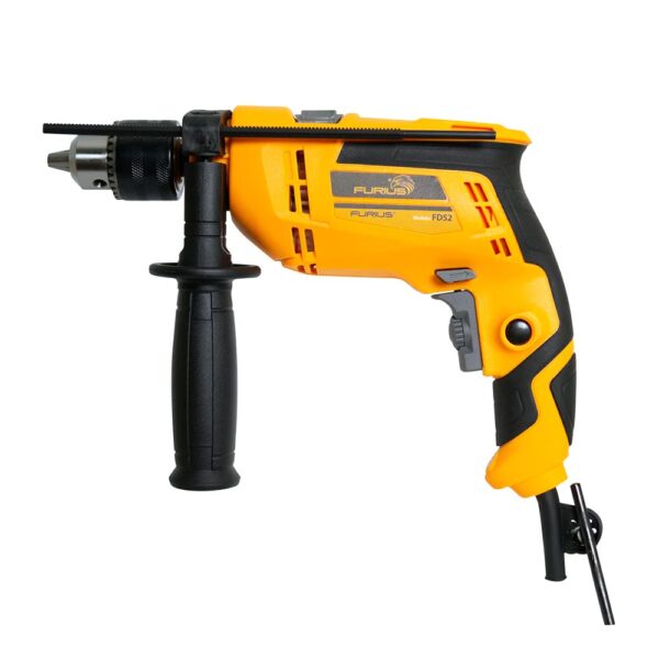 TALADRO PERCUTOR FURIUS DRILL 1/2 550W V.V.R 3300 RPM(FD52)