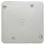 TAPA PLASTICA CIEGA 4X4 BLANCA R/G