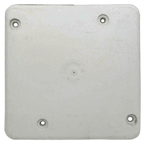 TAPA PLASTICA CIEGA 4X4 BLANCA R/G