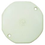 TAPA PLASTICA OCTAGONAL BLANCA R/G